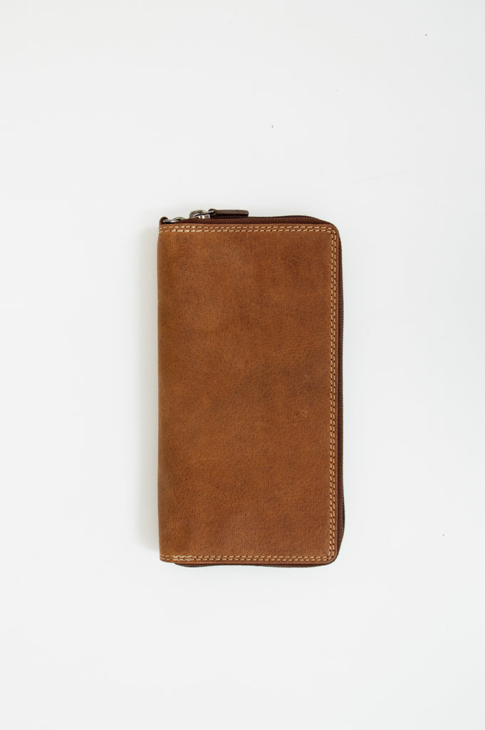 Adrian Klis 295 Single Zip Buffalo Leather Wallet for Men - Slim RFID Blocking Bifold Credit Card Holder - Perfect for Travel, Business & Everyday Use