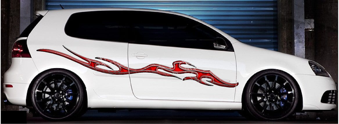 Tempest Lightning Car & Truck Side Decals - High-Quality Vinyl Stickers for Vehicle Customization - Perfect for Off-Road Trucks, SUVs & Racing Cars