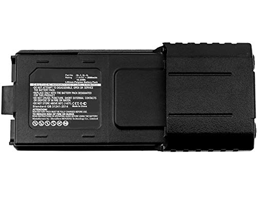 Synergy Digital 2-Way Radio Battery for Baofeng BL-5 & BL-5L - 7.4V 2600mAh Li-Pol Replacement Battery - Perfect for Emergency Communication, Outdoor Adventures & Security Work