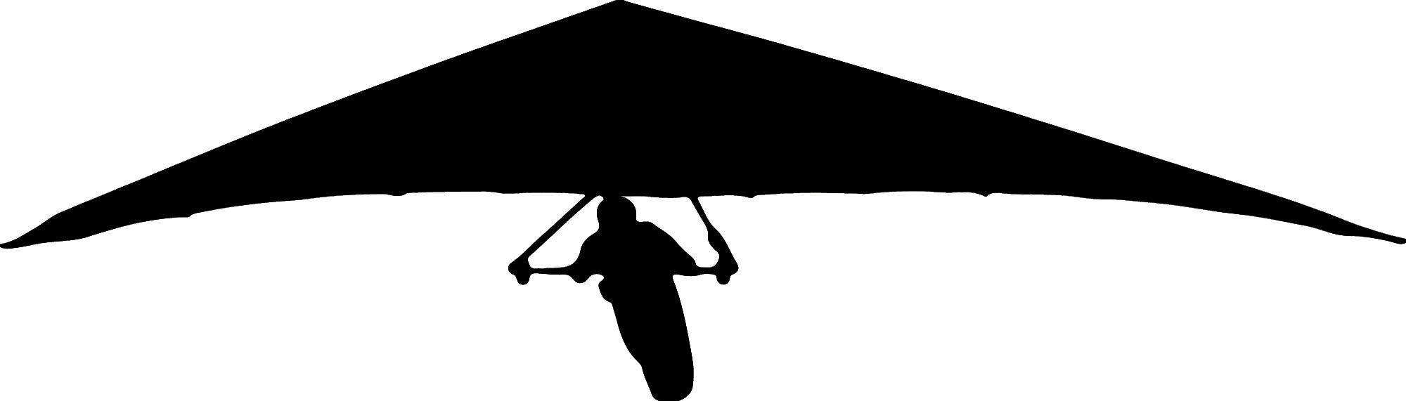 hBARSCI Hang Glider - 5 Inch Black Vinyl Decal - 2.5mil Thick Outdoor-Grade Sticker for Cars, Trucks, Windows, Laptops, Tablets - Perfect for Vehicle Customization, Home Decor & Personal Electronics