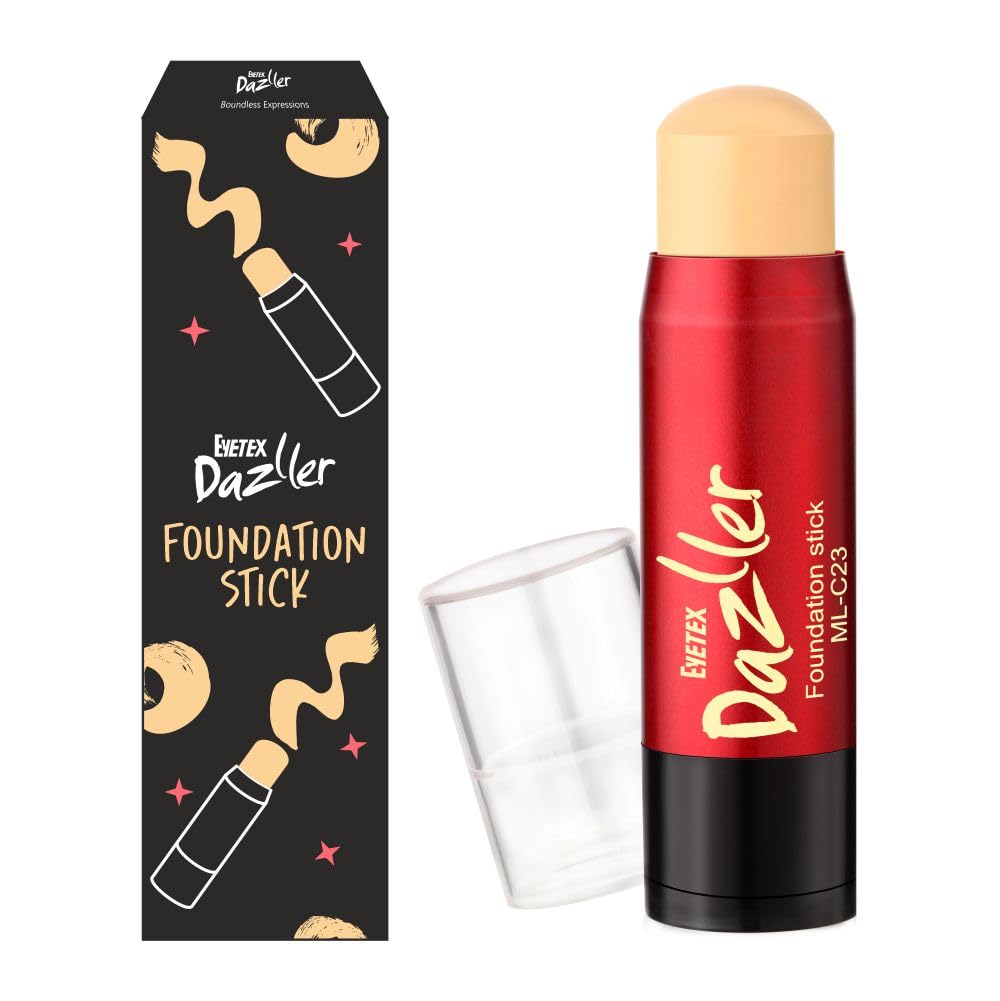 DAZLLER Full Coverage Matte Foundation Stick for All Skin Types - 9g Honey FS31 | Long-Lasting Oil Control, Buildable Makeup for Daily Wear & Special Occasions
