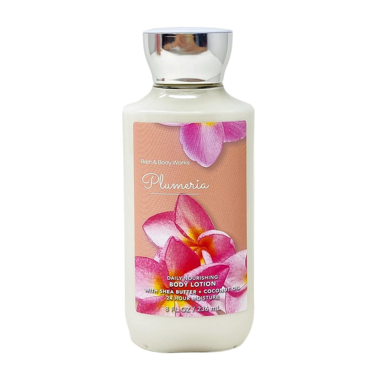 Bath & Body Works Plumeria Scented Body & Hand Lotion - 8oz (Pack of 3) | Moisturizing & Nourishing for Dry Skin | Perfect for Daily Use, Travel & Gifts