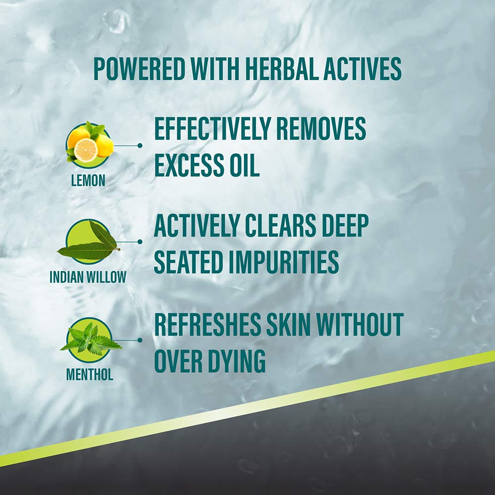 Himalaya MEN Intense Oil Clear Lemon Face Wash for Oily Skin - 50ml | Deep Cleansing, Acne Control & Oil-Free Skin | Perfect for Daily Face Wash Routine & Men's Skincare Regimen