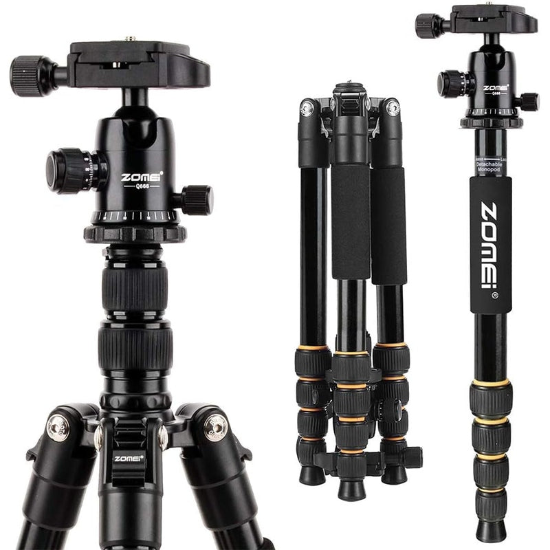 Heavy Duty Portable Tripod with Ball Head - Lightweight Compact Camera Stand for Travel, Vlogging & Outdoor Photography