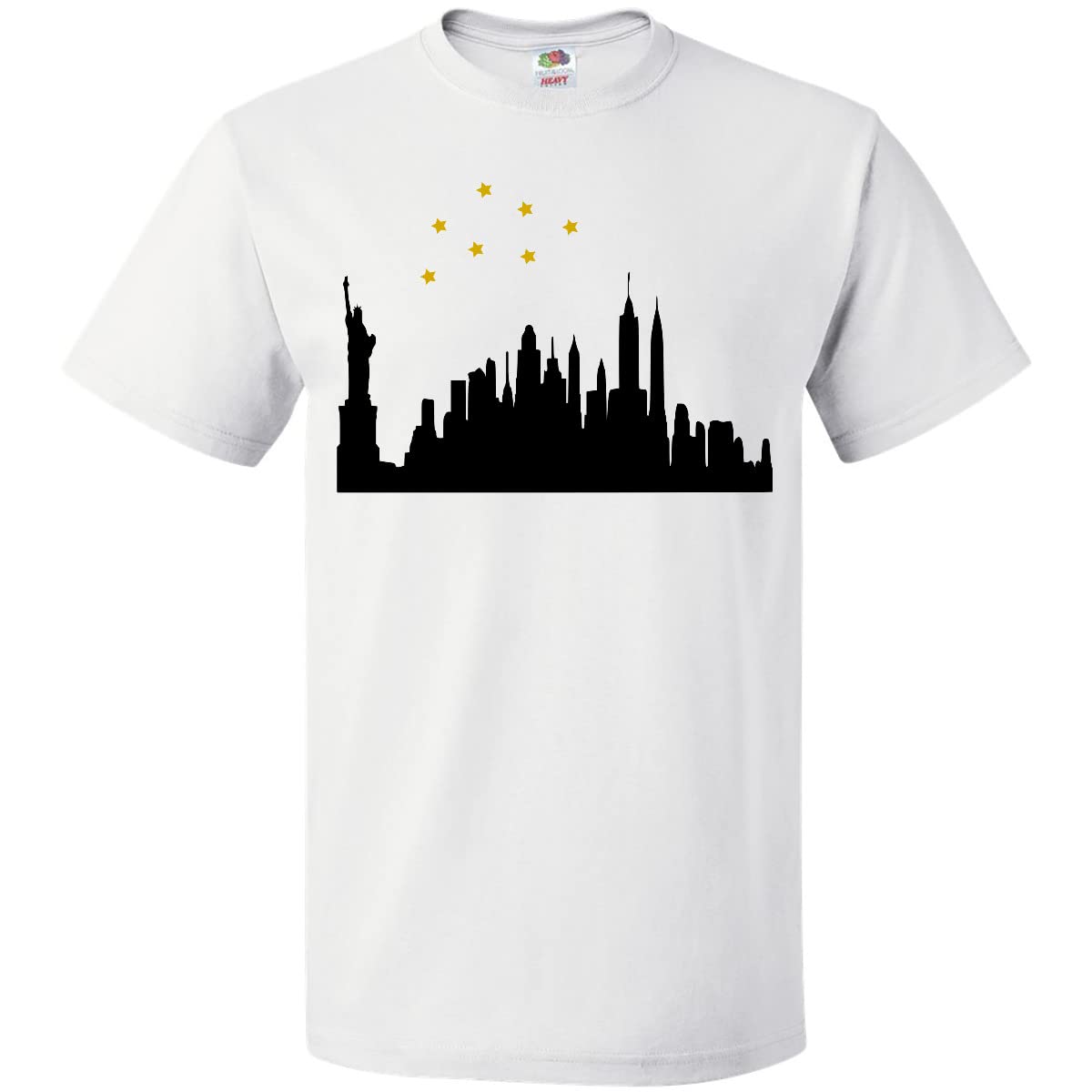 Inktastic New York Skyline Graphic T-Shirt for Men & Women - Comfortable Cotton Tee with Cityscape Design - Perfect for Travel, Gifts & Casual Wear