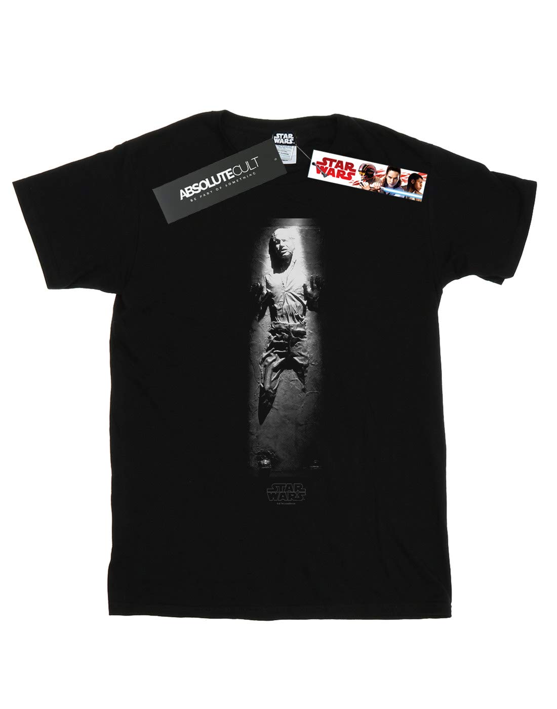 Star Wars Han Solo Carbonite Graphic T-Shirt for Men - Black XXXX-Large | Officially Licensed SW Merchandise | Perfect for Cosplay, Conventions & Everyday Wear