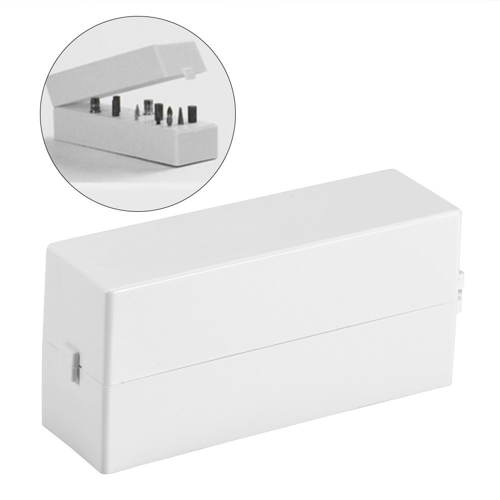 30 Holes Nail Drill Bit Holder with Dust-Proof Cover - Professional Manicure Tool Organizer for Nail Artists & Salons - Perfect for Nail Drill Storage, Display & Travel Case