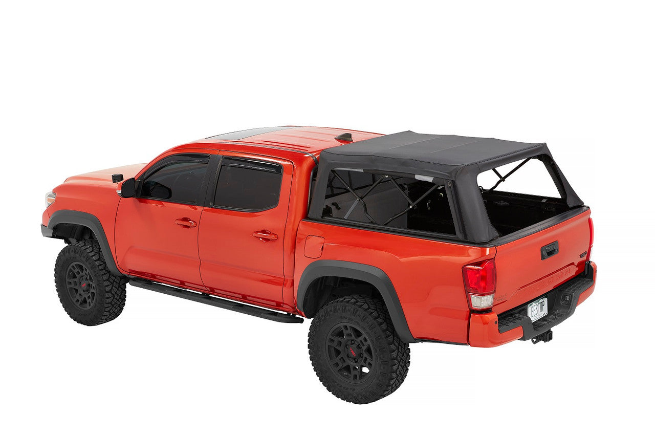 Bestop Supertop Truck Bed Cover for Ford Bronco & 2005-2023 Toyota Tacoma 5ft Bed - Durable Waterproof Tonneau Cover for Off-Road & Camping Adventures