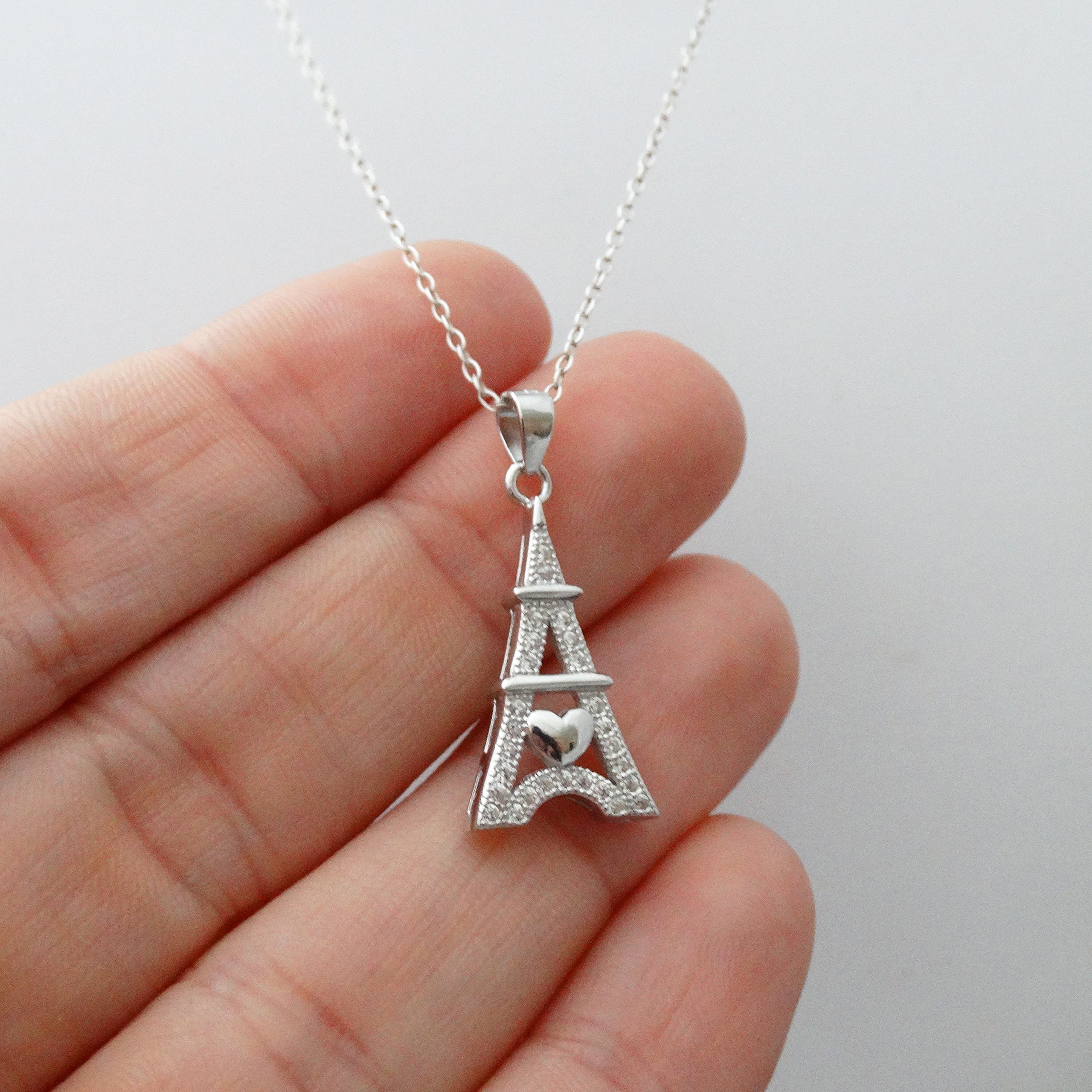 FashionJunkie4Life Unique Sterling Silver Pendant Necklace for Women - 18