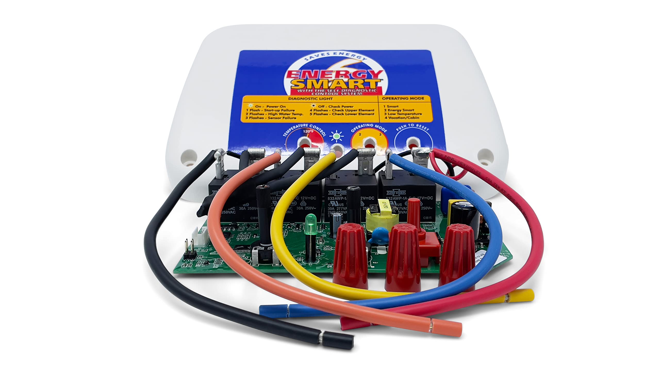 Genuine OEM American Water Heaters Electronic Control Board 100093769 with Control Panel Cover 100341931 - Replacement Parts for Water Heater Repair & Maintenance