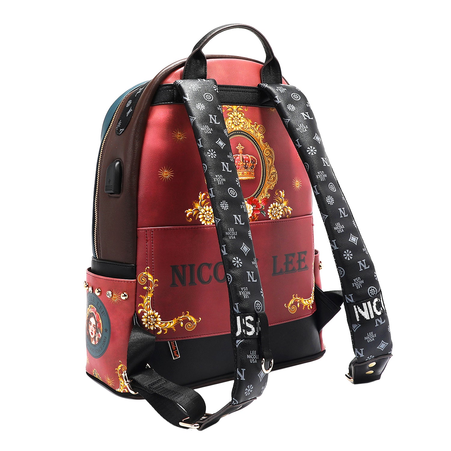 Large USB Fashion Backpack with Charging Port & Pouch - Stylish Laptop Bag for Work, Travel & College - Perfect for Commuters & Students
