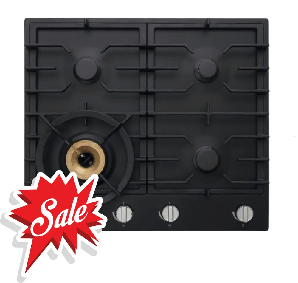ASKO HG1666AD 60cm Built-in Gas Cooktop - Anthracite Black | Premium Stainless Steel Gas Stove for Modern Kitchens | Perfect for Home Cooking, Baking & Entertaining