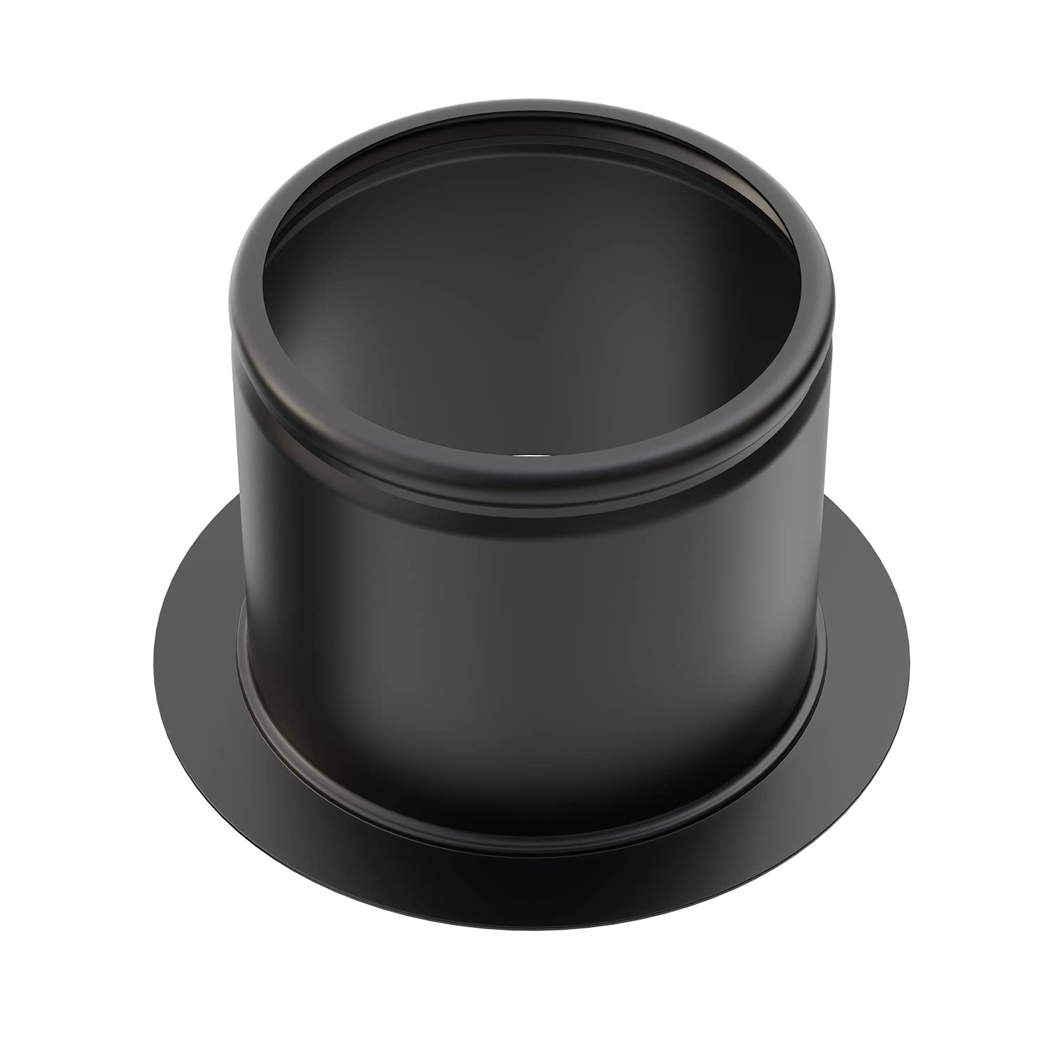 BOTEMY B9179 Extended Stainless Steel Garbage Disposal Flange - 3-1/2 Inch Standard Sink Drain Hole - Deep Kitchen Sink Flange (Matte Black) - Perfect for Undermount Sinks & Garbage Disposal Installation