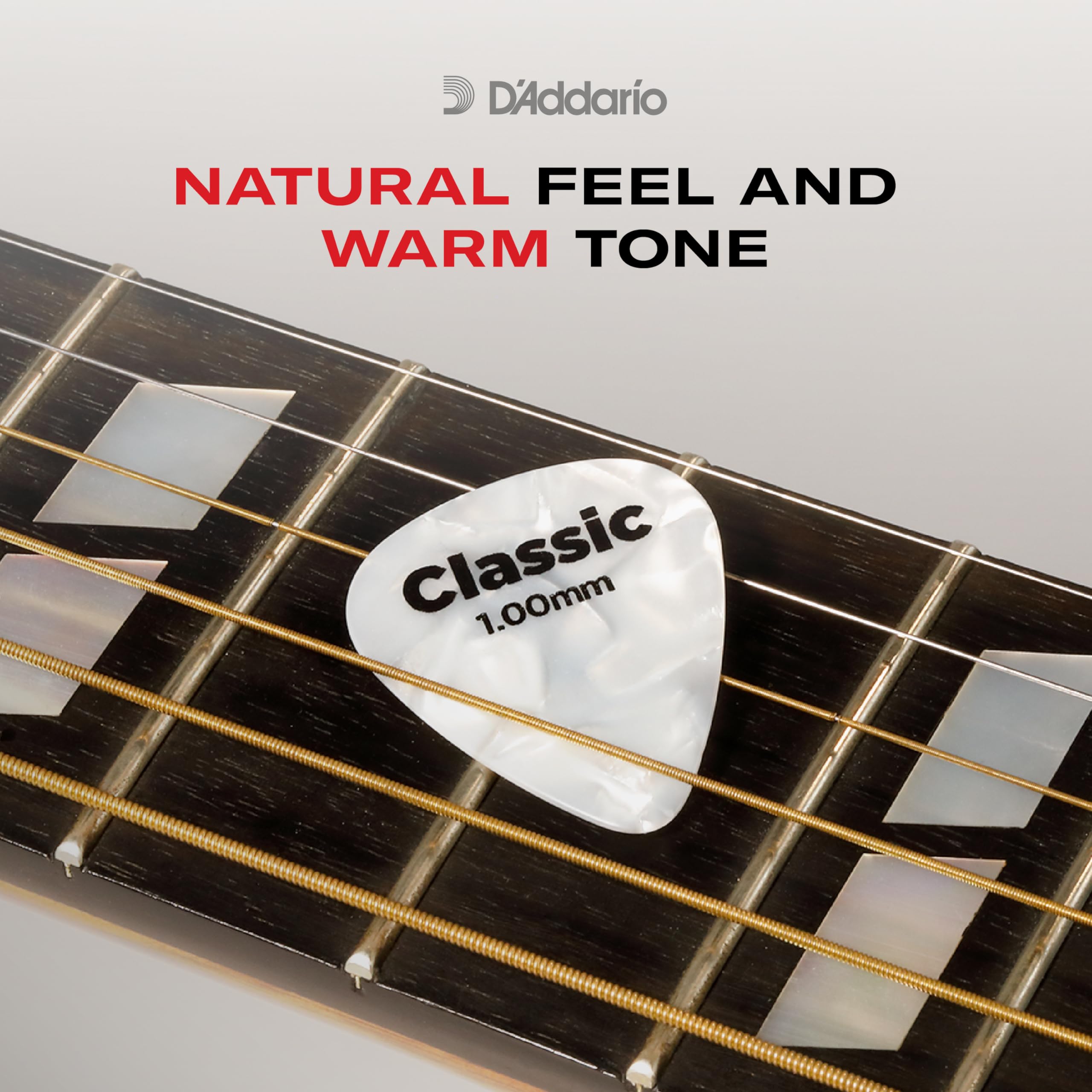 D'Addario Camouflage Celluloid Guitar Picks - 100 Pack Medium Gauge for Acoustic & Electric Guitar - Perfect for Rock, Blues & Country Music Playing