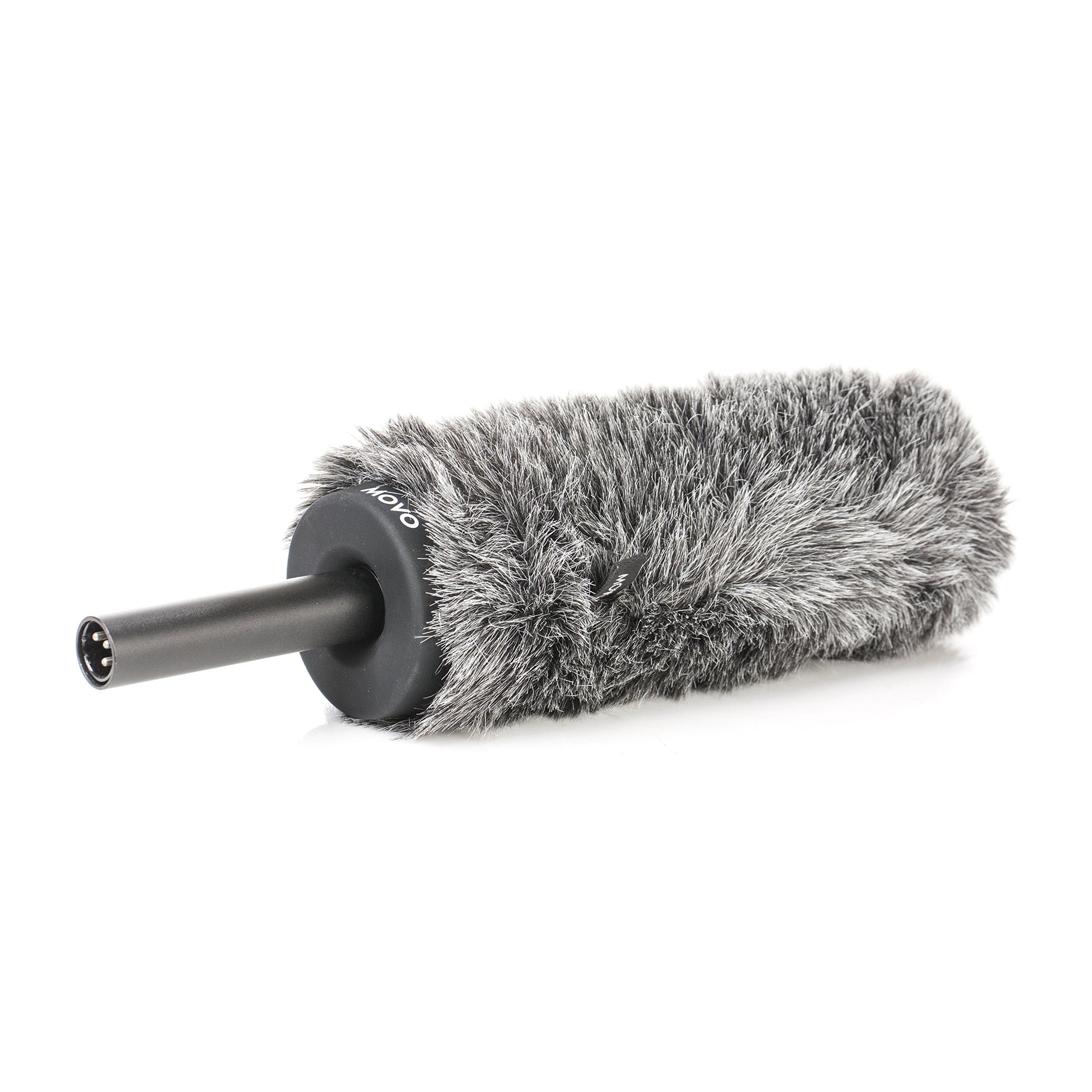 Movo WS-G300 Furry Rigid Windscreen for Microphones 18-23mm Diameter, 12.6