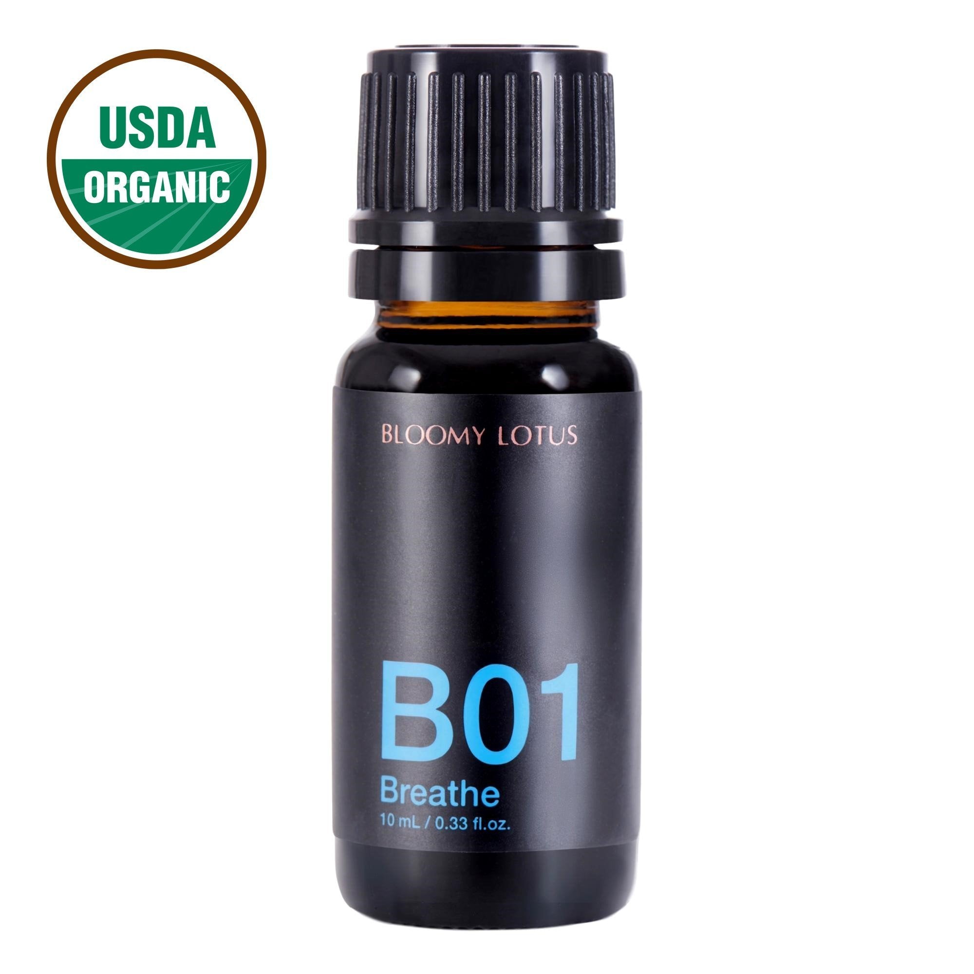 Bloomy Lotus Essential Oil for Aromatherapy - 10ml Pure & Natural Breathe Blend - Relaxation, Stress Relief & Better Sleep - Perfect for Diffusers, Massage & Home Spa