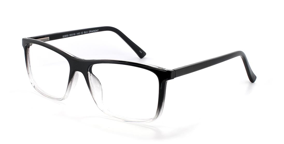 Reader S2859 Black Gradient Reading Glasses - Stylish & Comfortable for Reading, Working & Computer Use