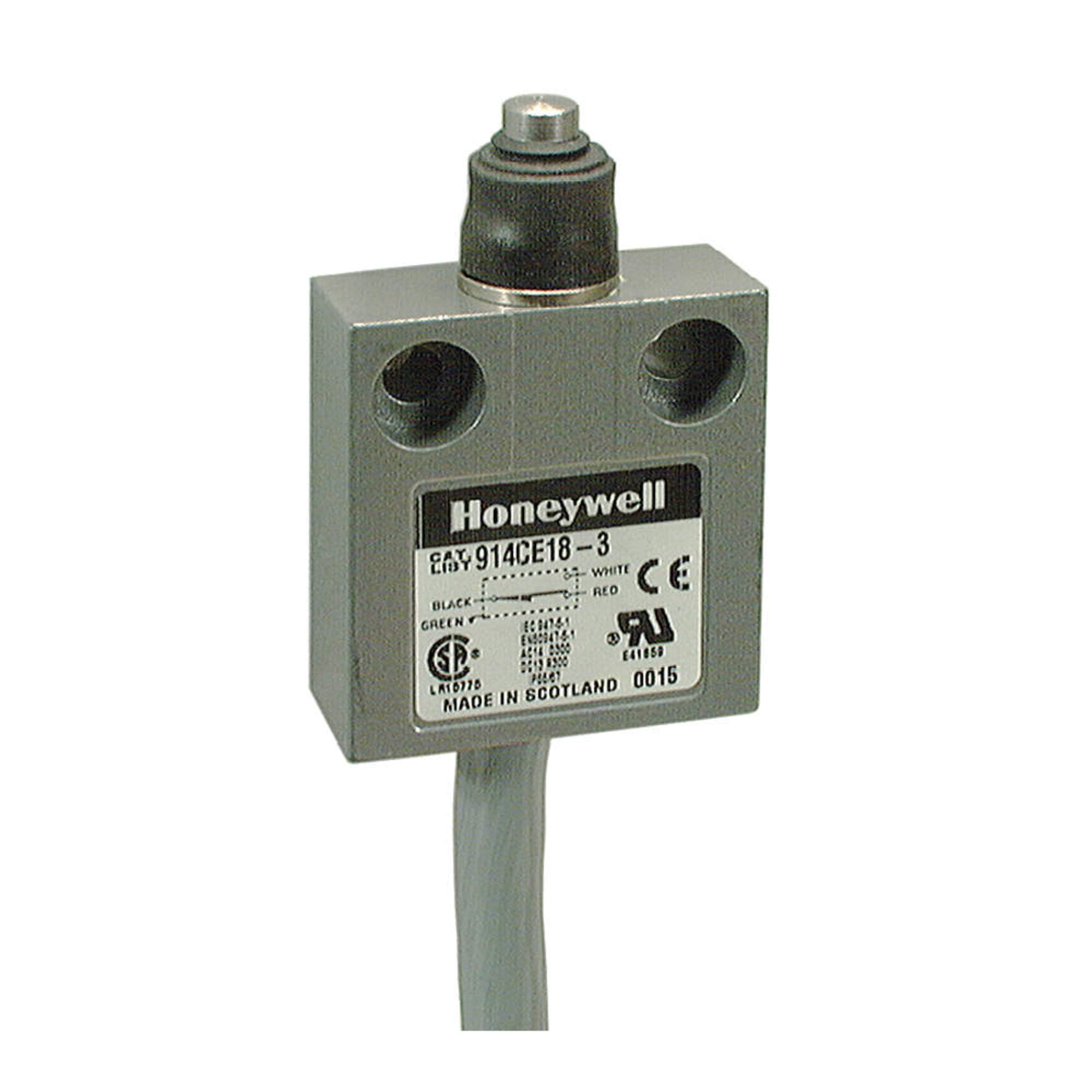 Honeywell S&C 914CE18-3A Limit Switch, Top Plunger, SPDT 1NO/1NC - Industrial Automation & Machinery Safety Control