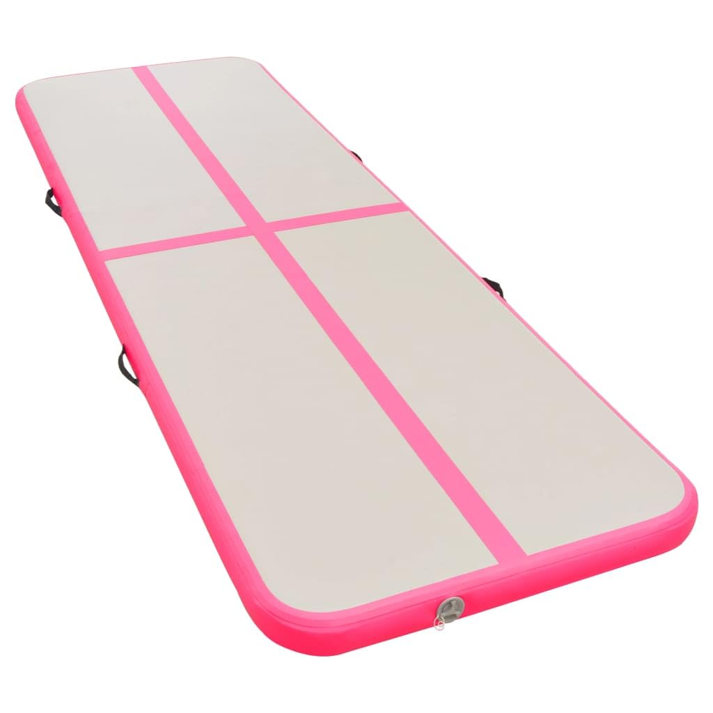 Inflatable Air Track Mat for Gymnastics, Tumbling & Training - Heavy Duty PVC with Air Pump - Perfect for Home, Gym & Outdoor Use