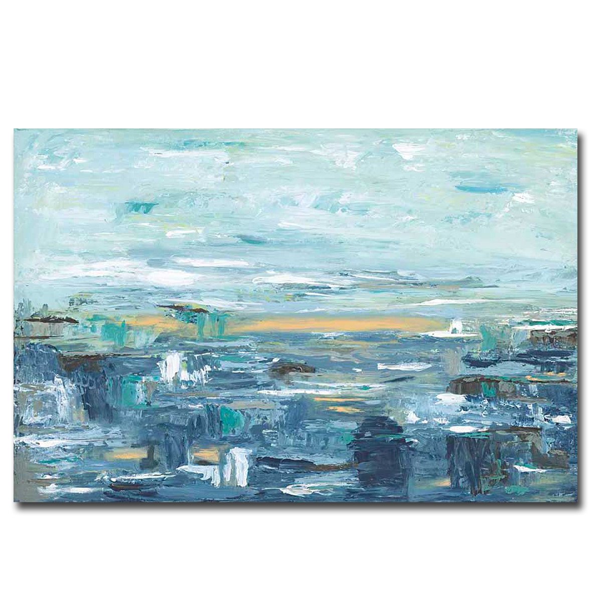 Be Happy by Sofia Veysey - Premium Gallery-Wrapped Canvas Giclee Art Print - Ready to Hang Wall Decor - Perfect for Living Room, Bedroom & Office Inspiration