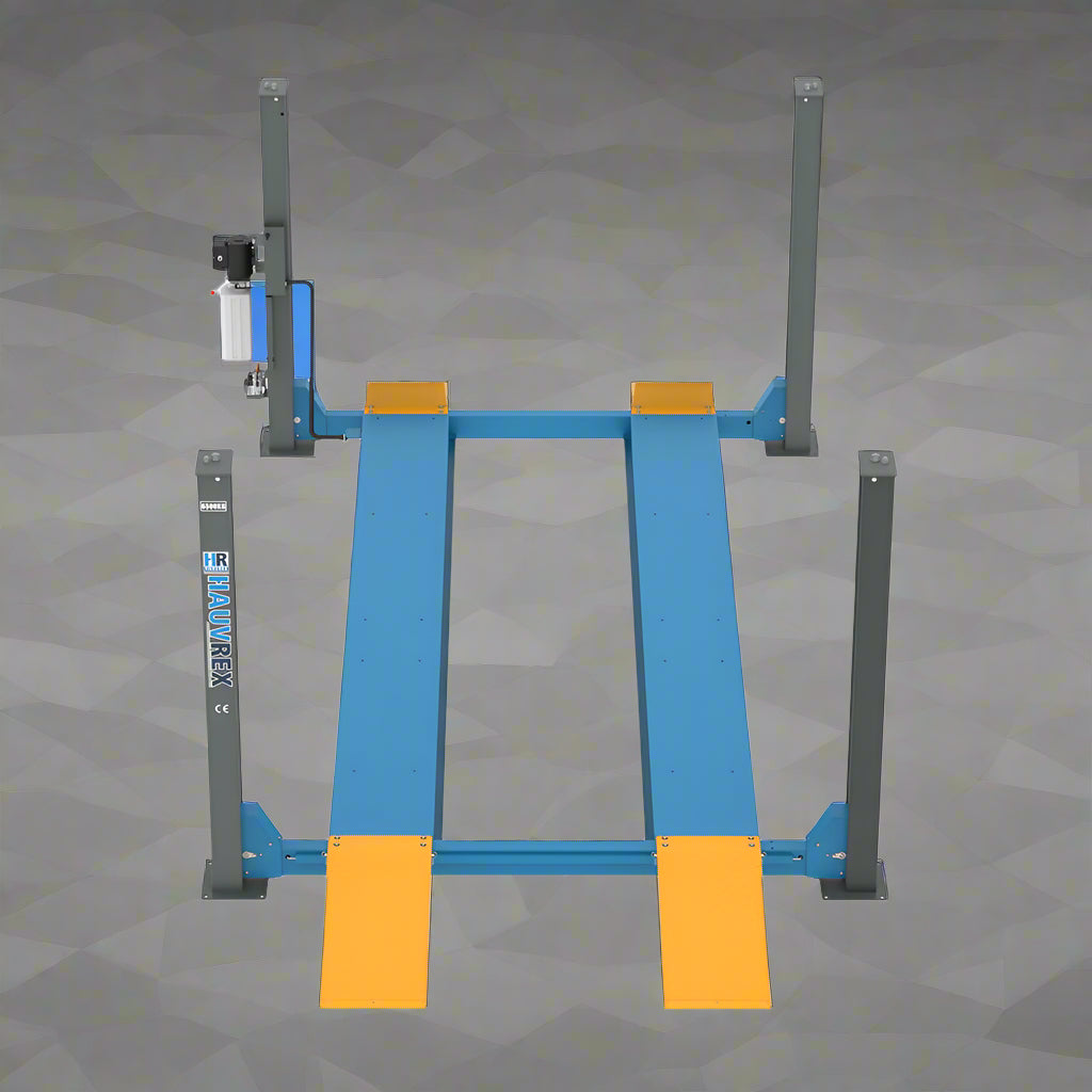 4 Post Car Lift 6.5 Ton Capacity - Heavy Duty Vehicle Hoist for Trucks & SUVs | HFL4065E Model | Perfect for Auto Repair Shops & Home Garages