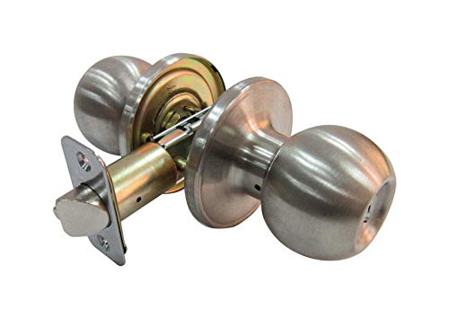 Stainless Steel Ball Entry Door Knob - Secure & Durable Entry Handle for Home, Office & Commercial Doors | Perfect for Front Doors, Bedrooms & Cabinets