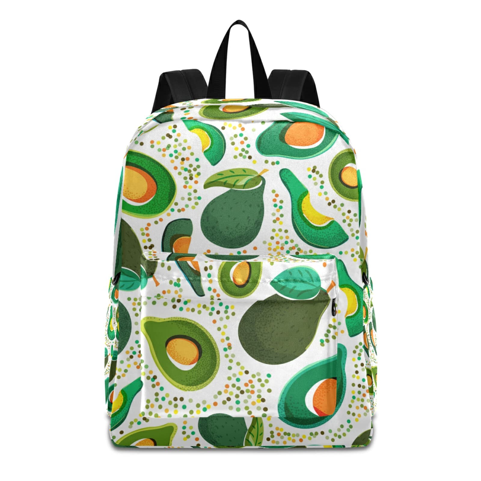 Green Avocado Travel Backpack - Lightweight Laptop Backpack for College Students, Teens, Girls & Boys - Perfect for School, Commuting & Weekend Getaways