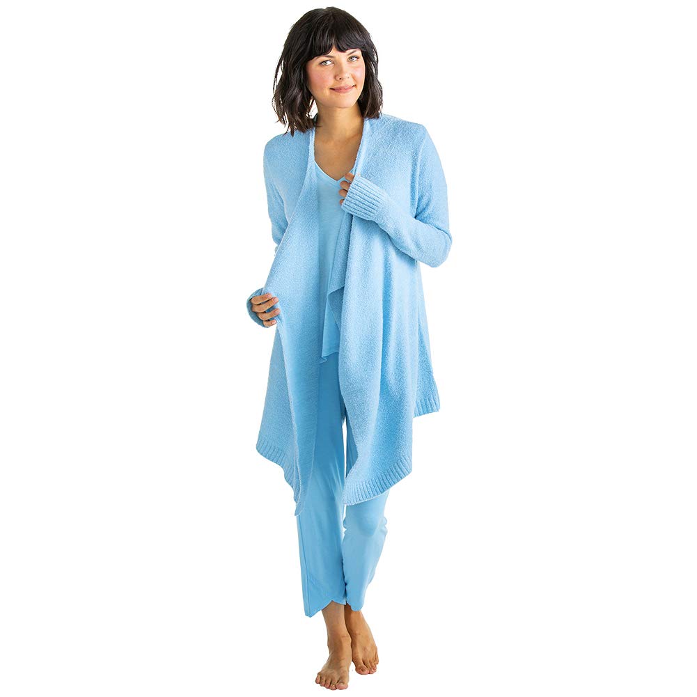 Softies Women's Cozy Cloud Cardigan with Bracelet Thumb Holes - Lightweight Knit Sweater for Lounge, Office & Coffee Dates - Perfect Fall & Winter Layering Piece