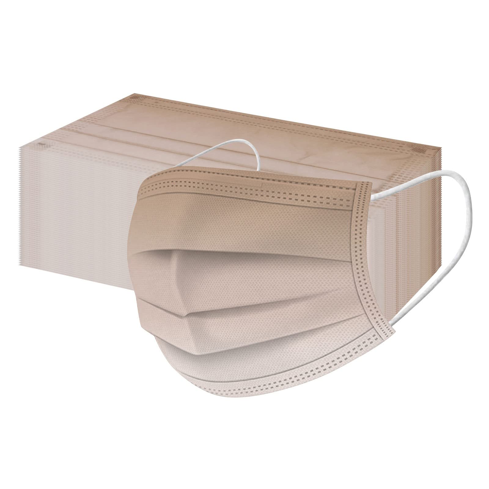 50 Pcs Gradient Disposable Face Masks for Adults - Breathable 3-Ply Multicolor Safety Face Cover - Perfect for Daily Commute, Travel & Public Protection