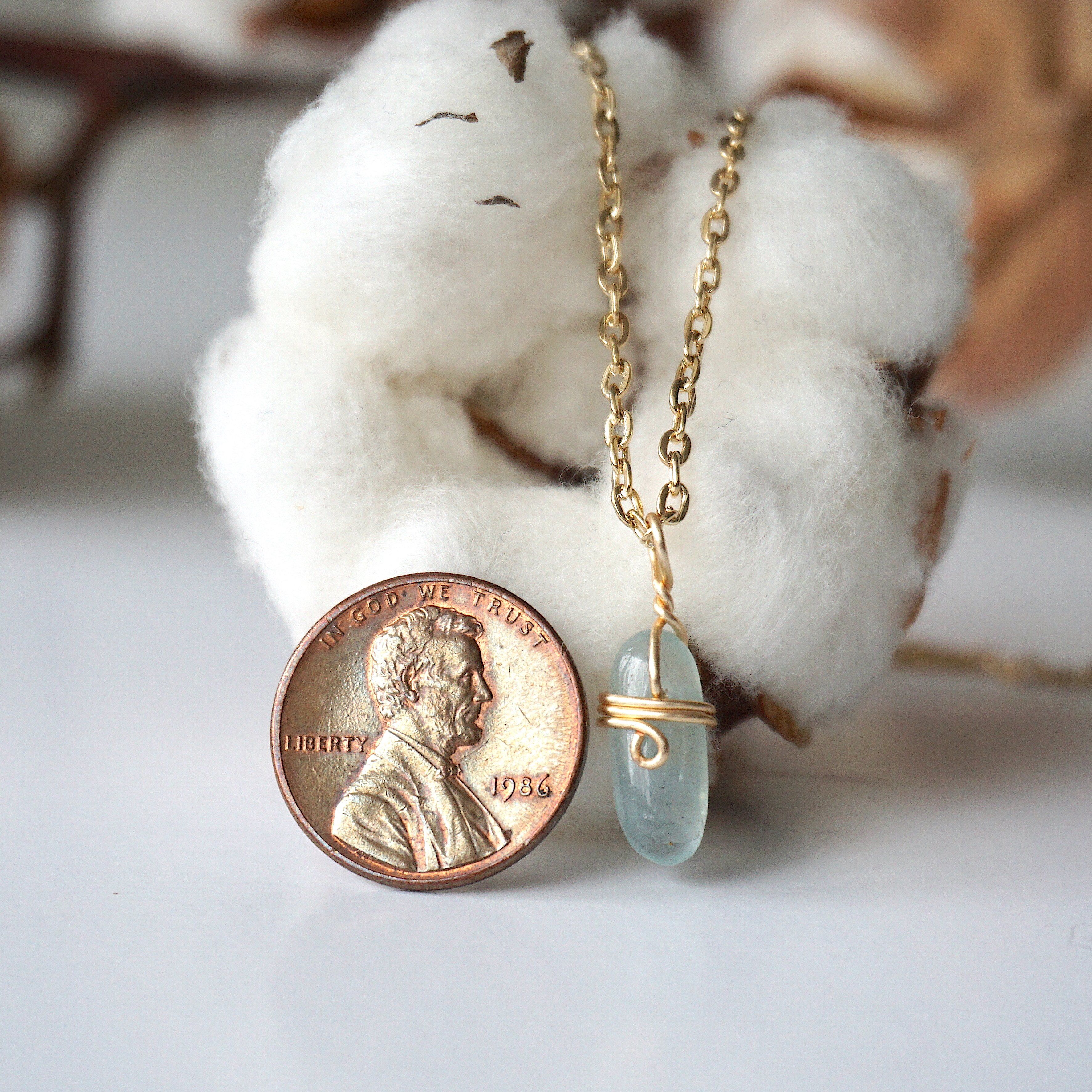 Elegant Aquamarine Charm Necklace - 14K Gold Plated Pendant for Women - Perfect for Birthdays, Anniversaries & Everyday Wear