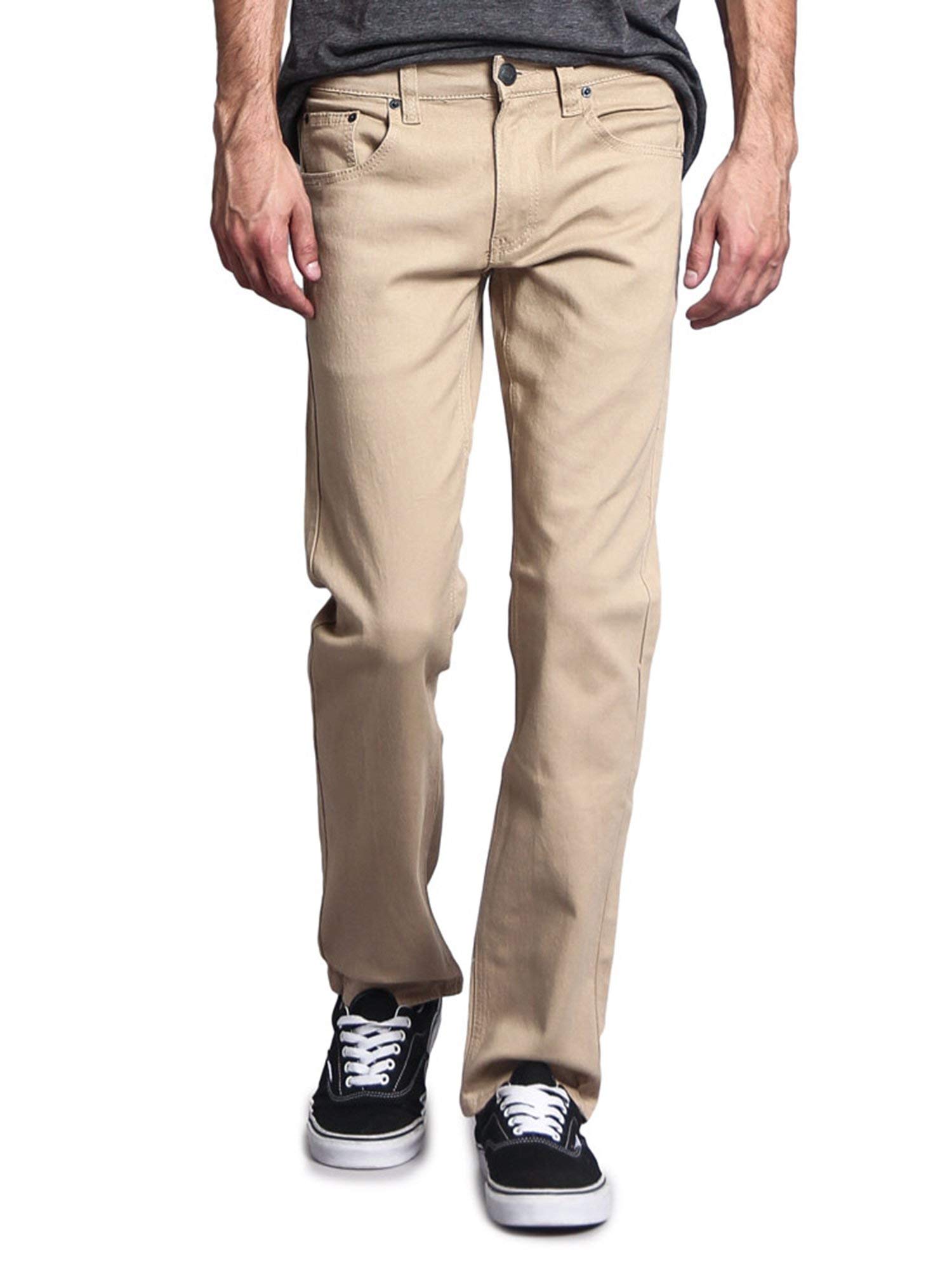 Stylish Men's Slim Fit Colored Jeans - Trendy Casual Pants for Everyday Wear & Night Out | Comfortable Stretch Denim with Multiple Color Options
