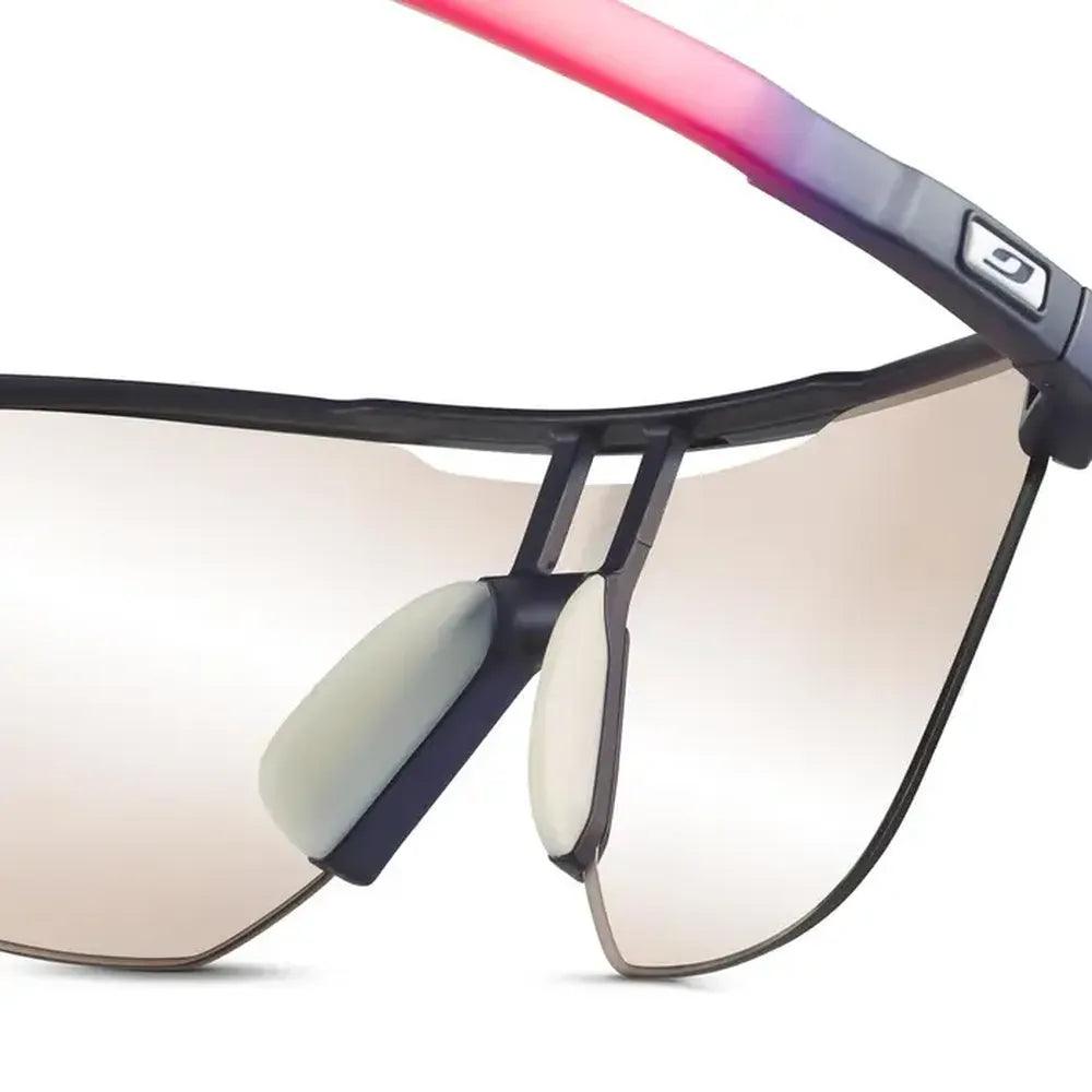 Julbo Frequency Reactiv P1 3 HC Sunglasses - Purple/Pink Lens for Cycling, Running & Outdoor Sports - UV Protection & Polarized Glasses for Men & Women