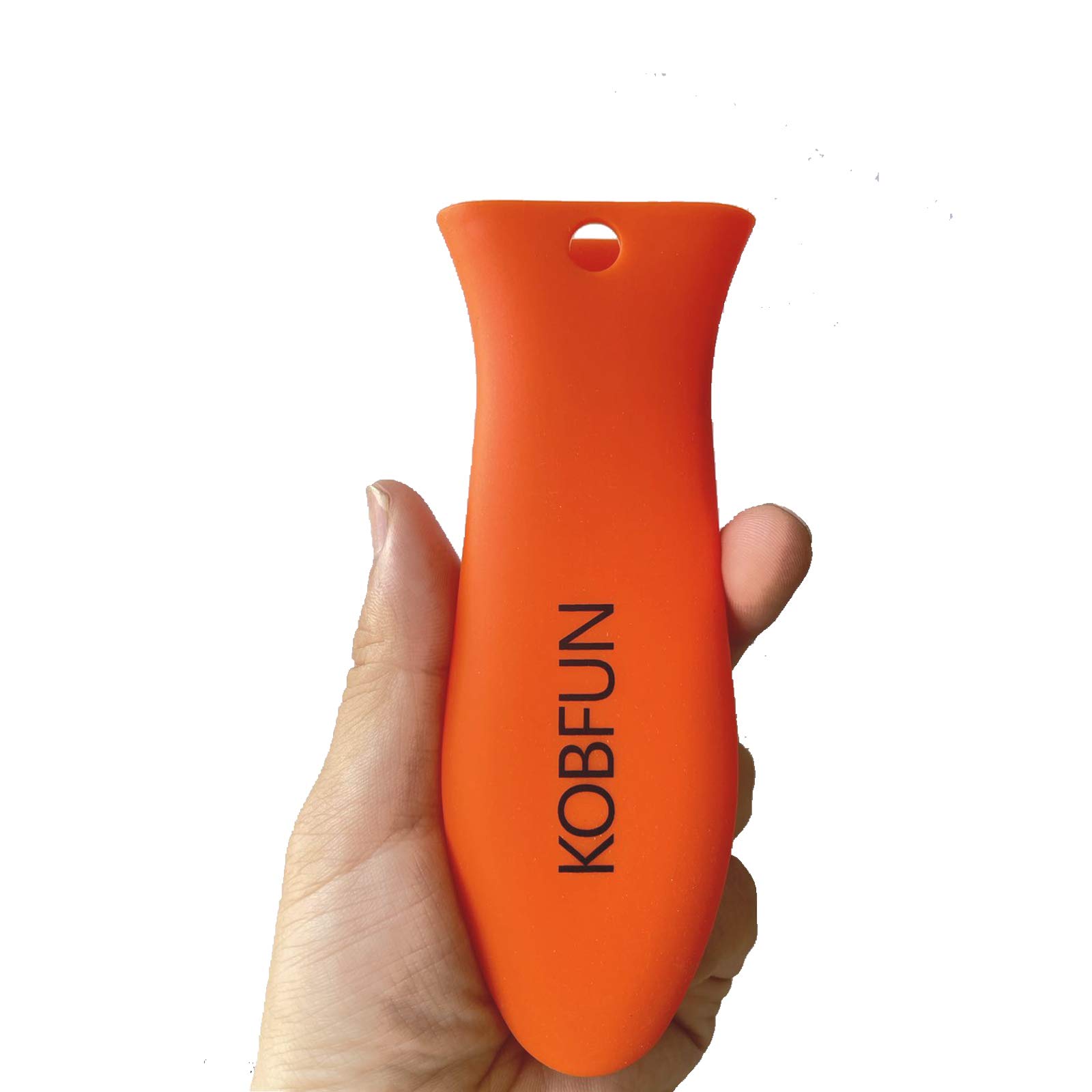 Heat Resistant Silicone Pot Handle Holder - Non-Slip Rubber Grip Sleeve for Cooking & Baking (Orange) - Perfect for Stovetop, Oven & Grill Use
