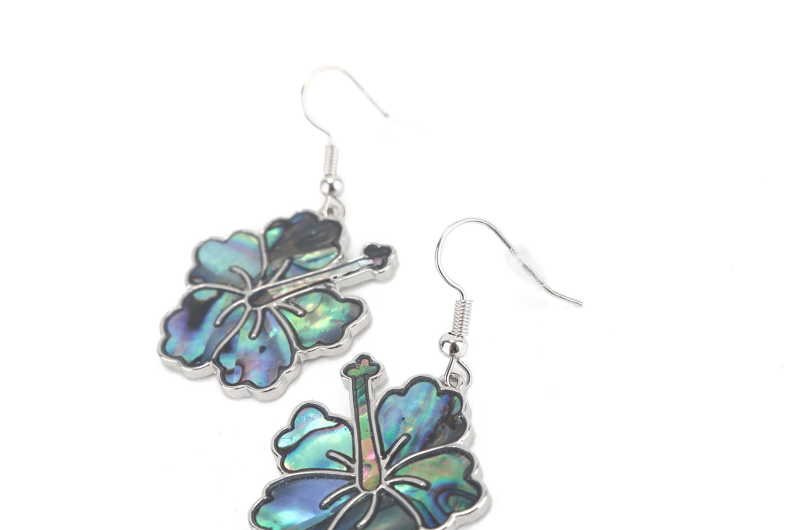 Handmade Silver Hibiscus Flower Earrings for Women - Hawaiian Inspired Jewelry for Beach, Party & Special Occasions