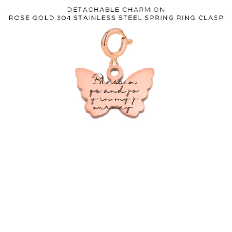 Personalized Engraved Charms with Detachable Clasp - Custom Name Jewelry Gift for Women - Perfect for Necklaces, Bracelets & Keychains - $10.00
