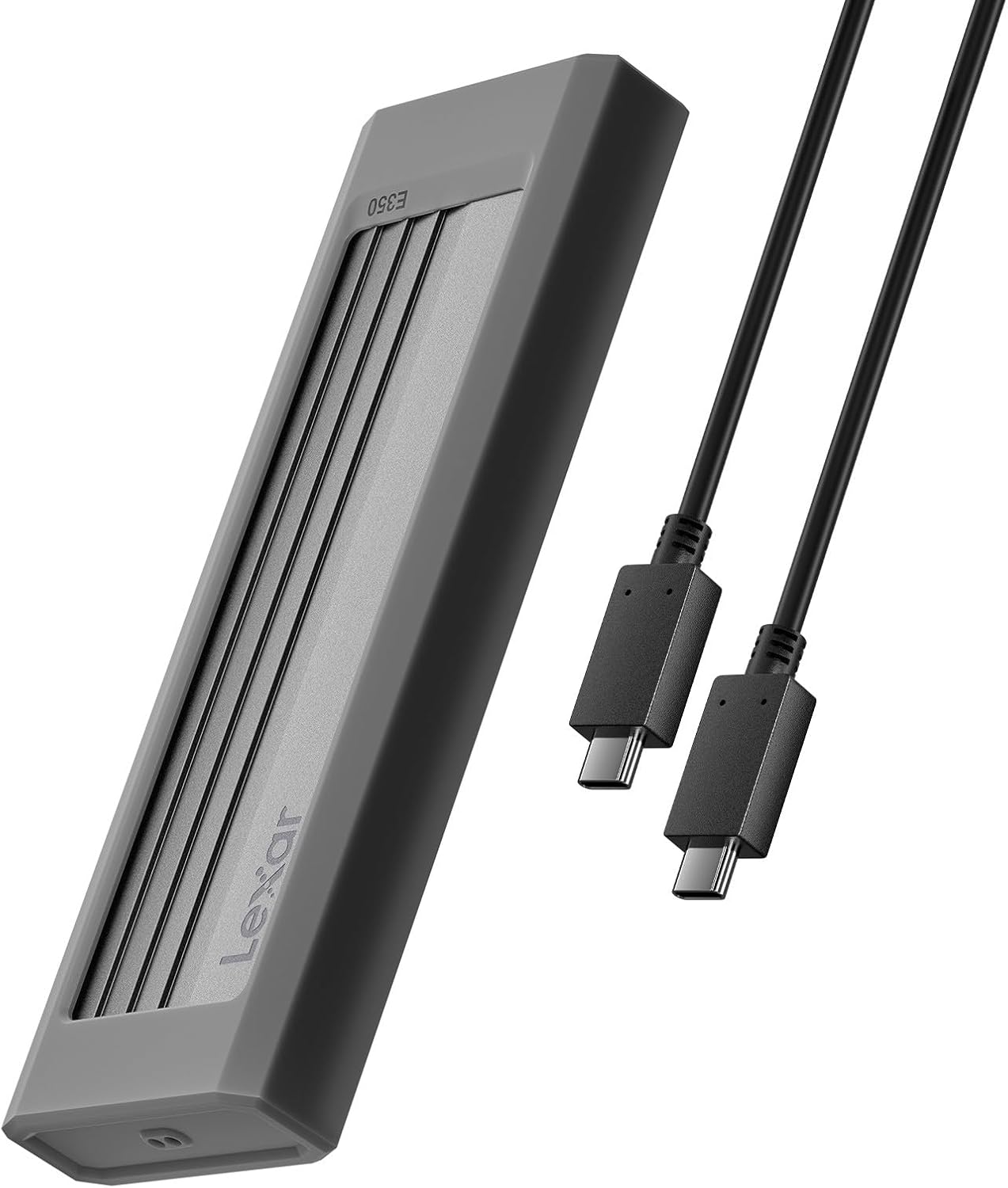 Lexar E350 M.2 NVMe SATA Enclosure - USB 3.2 Gen 2 (10Gbps) External SSD Case with 1050MB/s Speed - Perfect for MacBook, Windows Laptop & PC Data Storage & Transfer
