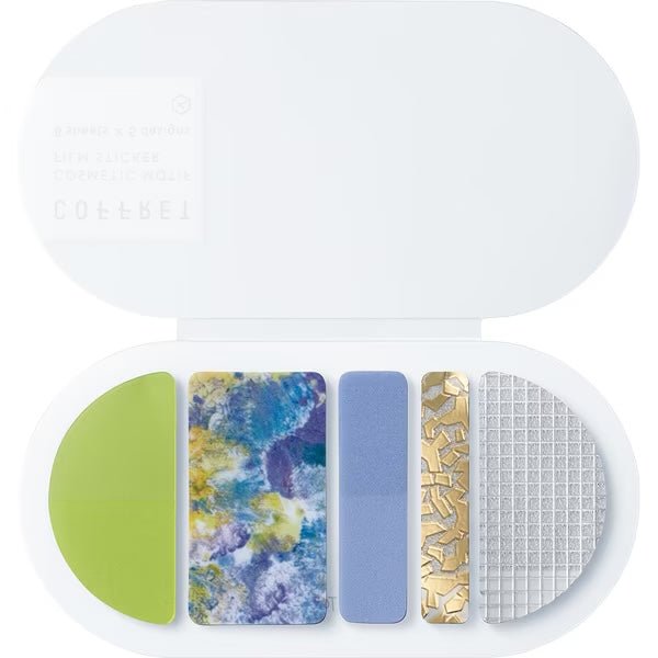 COFFRET Cosmetic Motif Film Stickers Round - Premium Decorative Stickers for Scrapbooking, Journals & DIY Crafts - Perfect for Home Decor, Gift Wrapping & Creative Projects