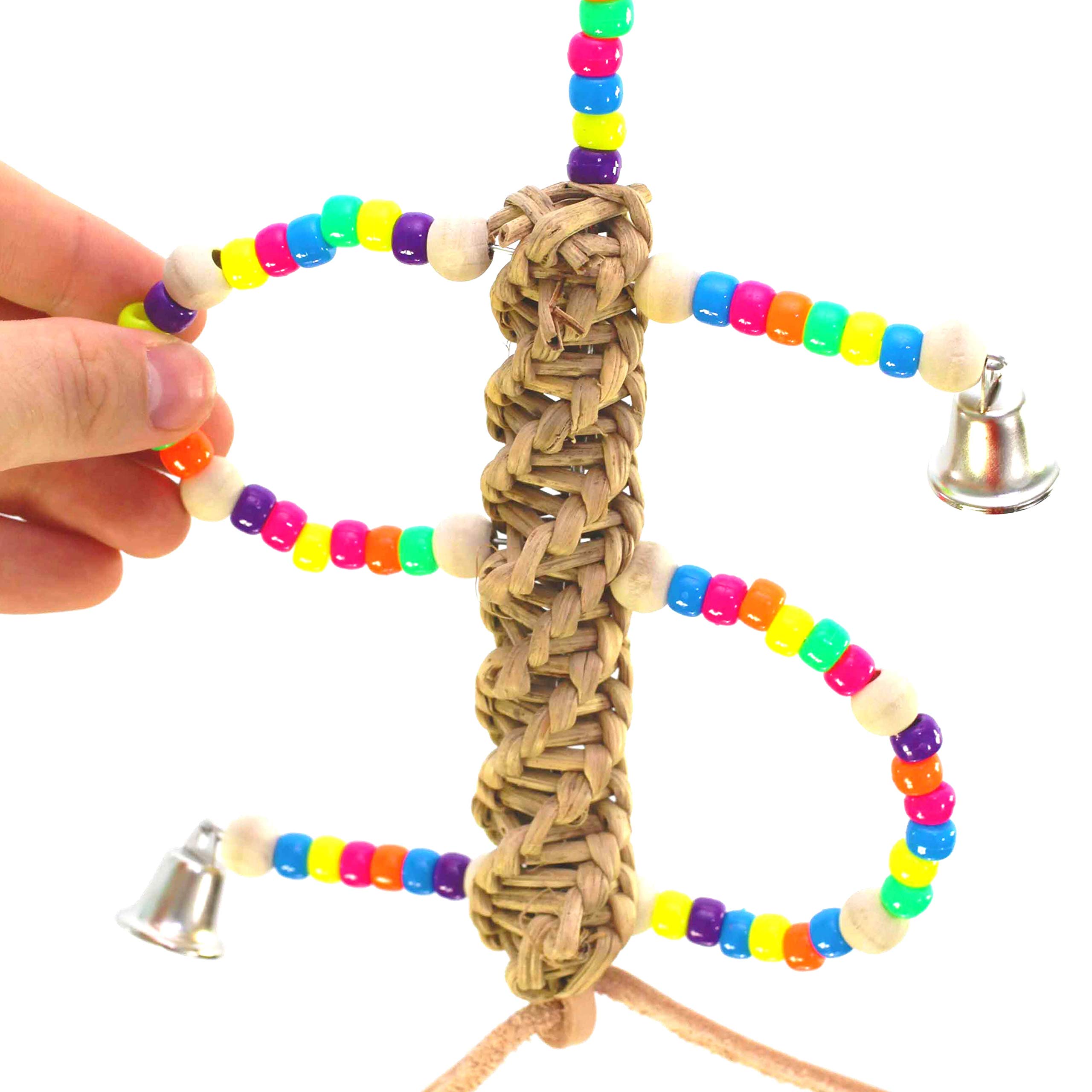 Bonka Bird Swirl Shredder Toy for Parrots & Cockatiels - Cage Play & Chewing Fun