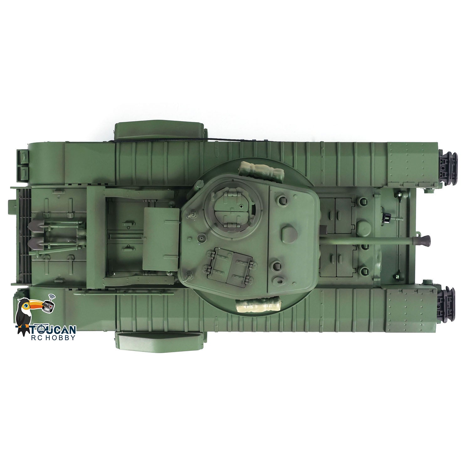 1/16 Tongde RC Battle Tank Churchill Mk.VII Electric Remote Control Military Vehicle - US Stock - Perfect for Wargaming, Collectors & Outdoor Play
