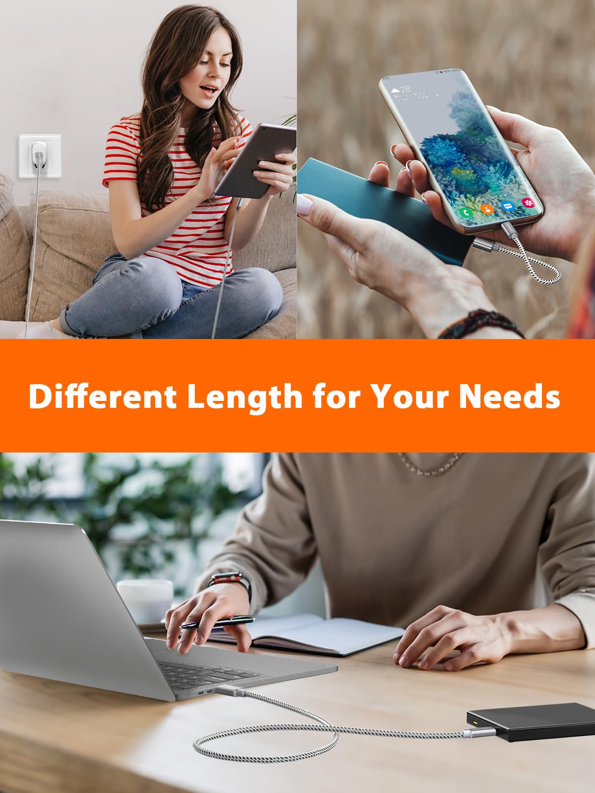 CableCreation 10Gbps USB C to USB A Cable 1FT - High Speed USB 3.2 Gen 2 Data Transfer & Charging Cord for iPhone 16/15, MacBook, Galaxy S24, Pixel, iPad, External SSD - Perfect for Android Auto, CarPlay & Fast File Transfers