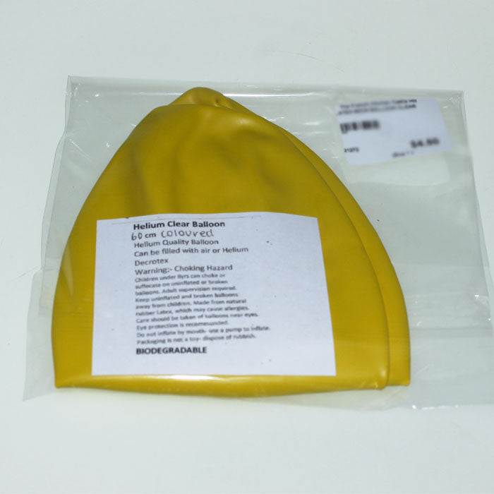 60cm Yellow Balloons for Parties, Birthday Decorations, Baby Showers & Events - Pack of 10