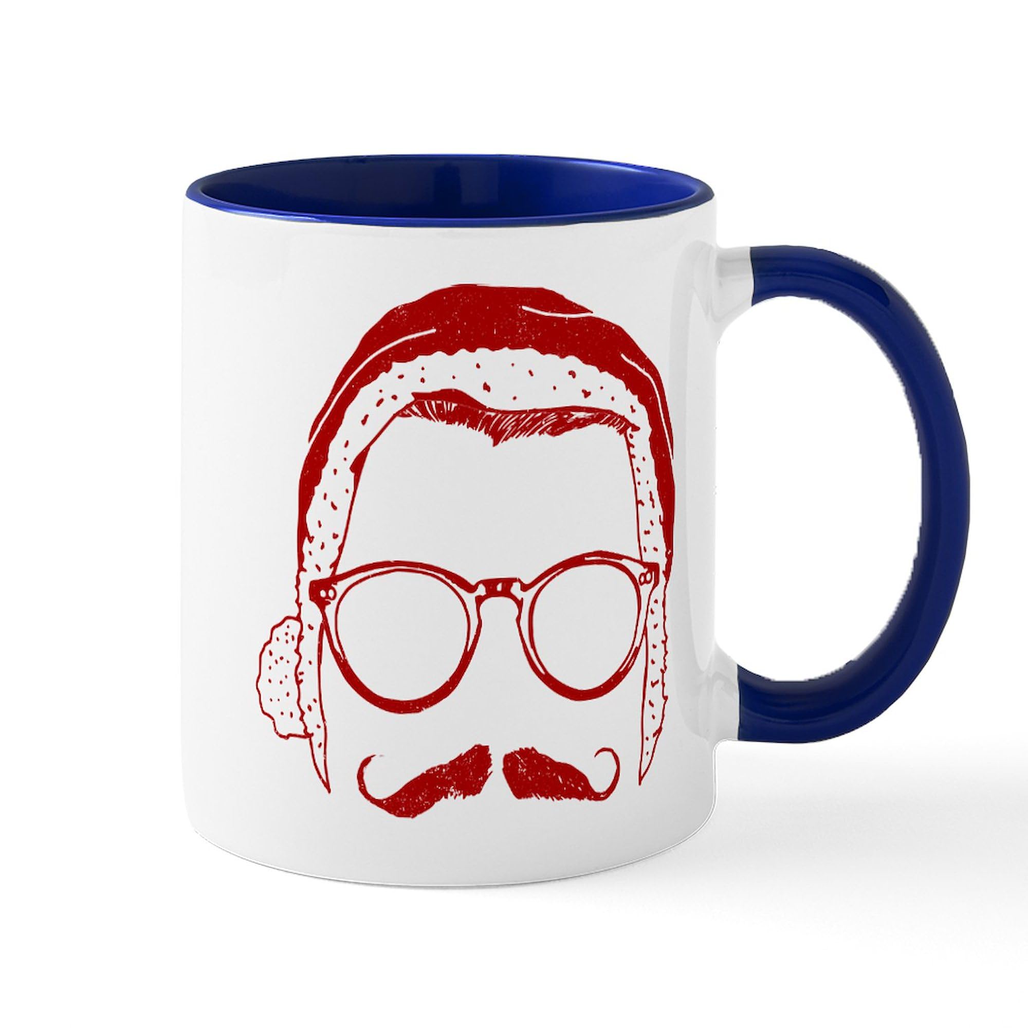 Hipster Christmas 11 oz (325 ml) Ceramic Coffee Mug - Funny Holiday Gift for Coffee Lovers - Perfect for Office, Home & Christmas Morning Coffee
