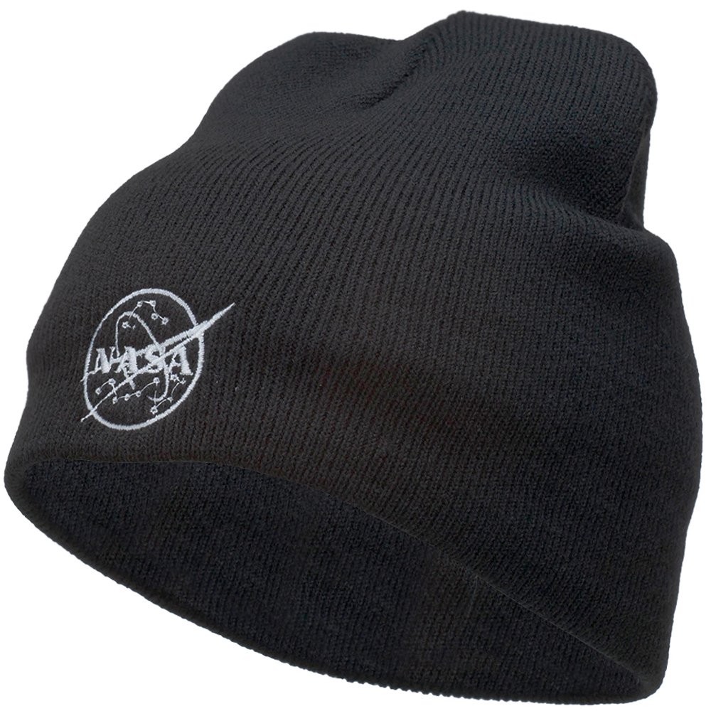 NASA Logo Embroidered Beanie Hat - Official Space-Themed Winter Cap for Men & Women - Perfect for Outdoor Activities, Sports & Casual Wear