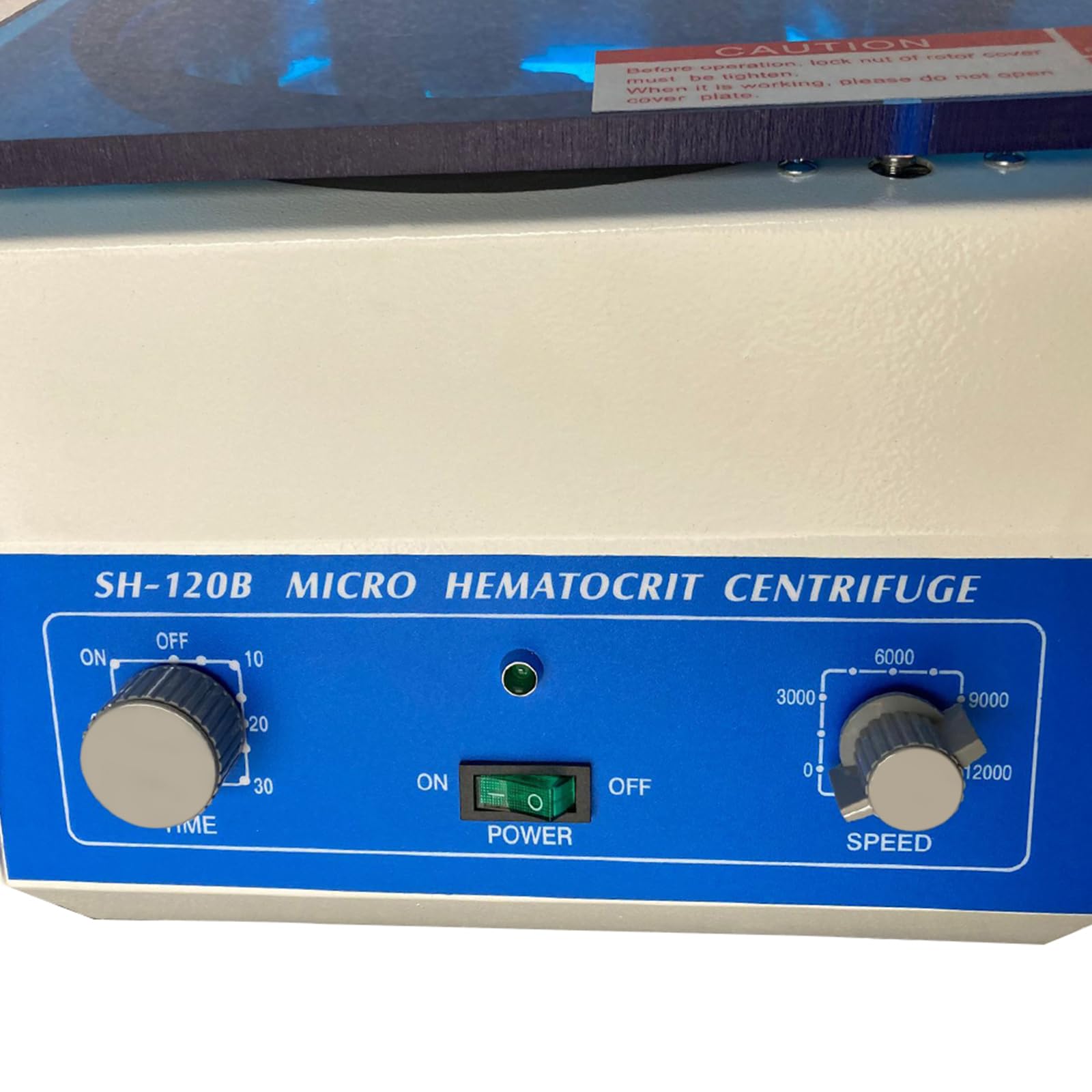 110V 100W SH-120B Lab Centrifuge Machine - High Speed Electric Medical Centrifuge for Microhematocrit Testing | Ideal for Hospitals, Clinics & Medical Laboratories