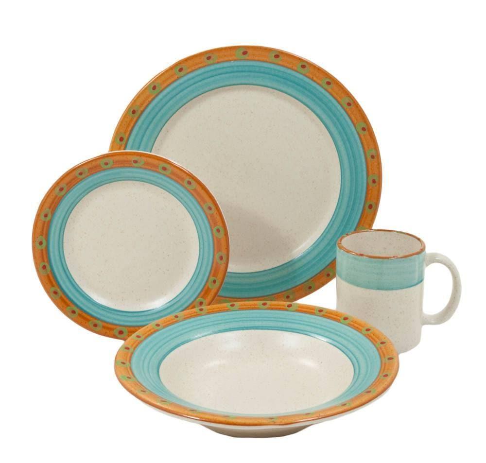 Premium Sedona Sky Rimmed Soup Bowls - 16oz Ceramic Pasta & Salad Dishes - Microwave & Dishwasher Safe - Perfect for Home Dining, Restaurants & Gifts
