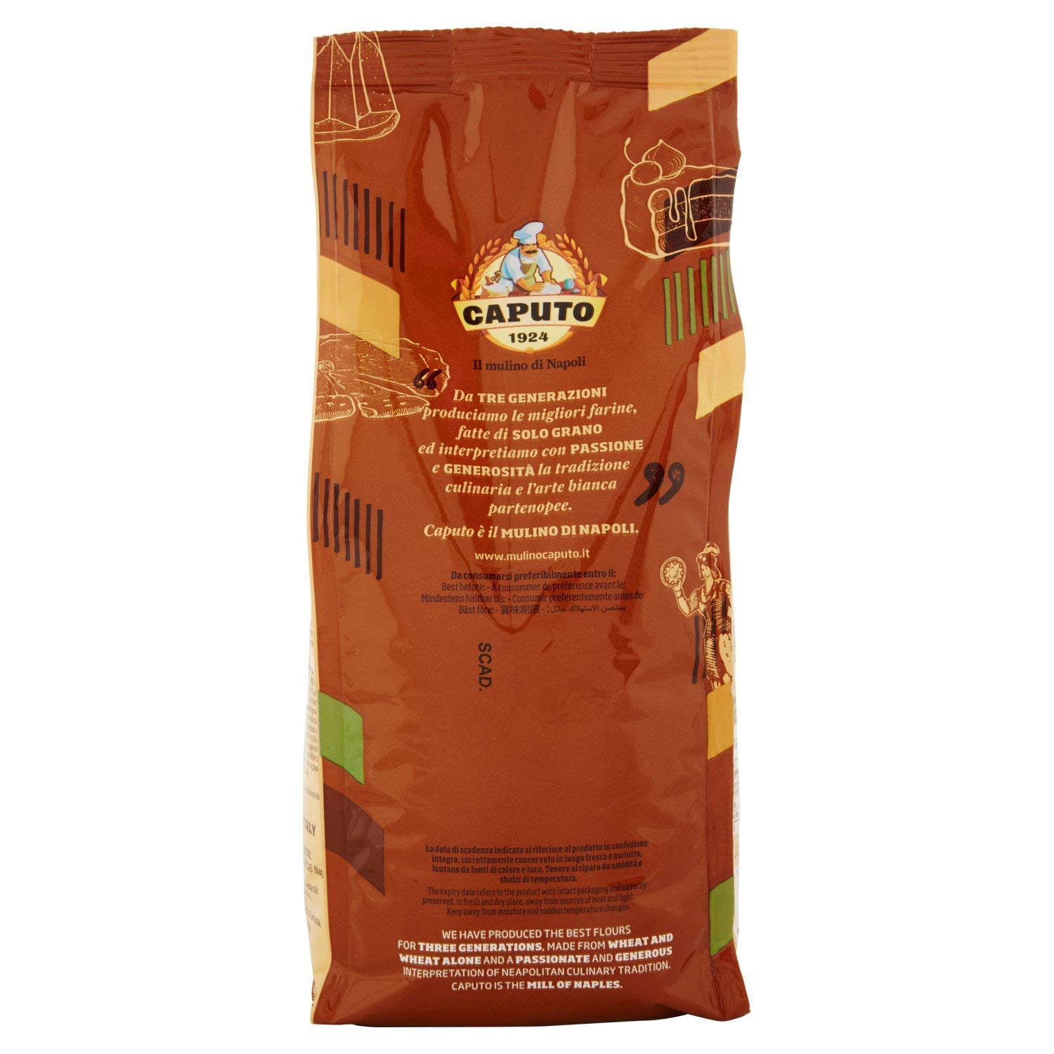Antimo Caputo Gluten Free Pizza Flour 2.2lb (12 Pack) - All Natural Multi-Purpose Flour & Starch Blend for Baking Pizza, Bread, Pasta, Cookies | Perfect for Home Chefs, Restaurants & Gluten-Free Diets