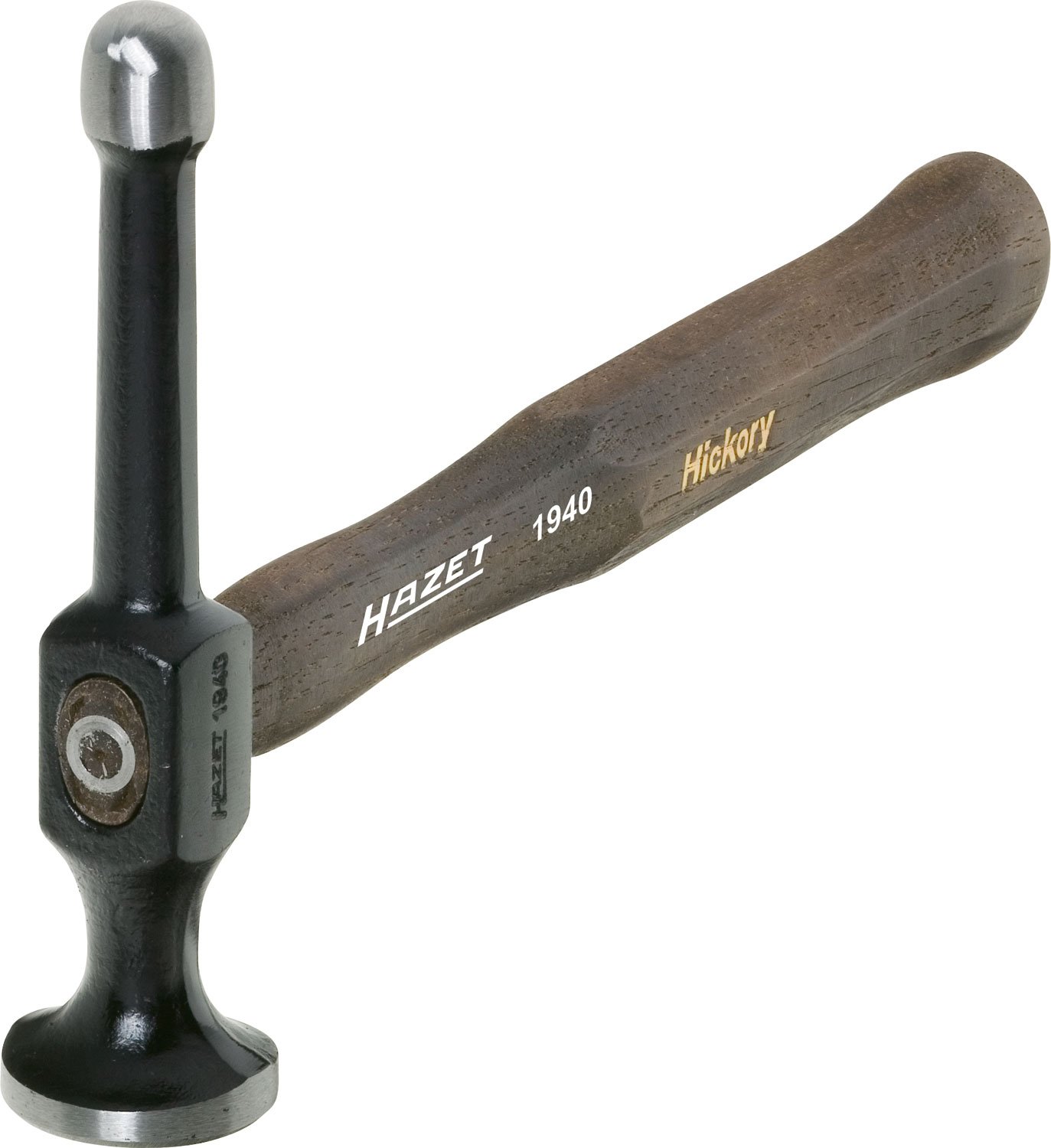 Hazet 1940 Professional Round Face Ball Body Hammer - Auto Body Repair Tool for Dent Removal & Metal Shaping | Perfect for Car Restoration, Collision Repair & DIY Automotive Projects
