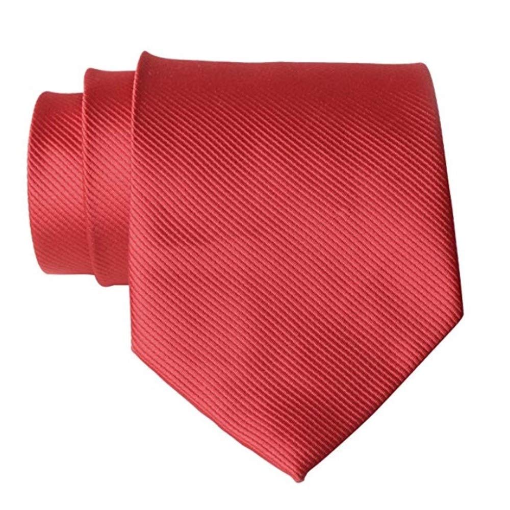 QBSM Men's Solid Polyester Neckties - Classic Pure Color Formal Neck Ties for Business, Office, Wedding & Special Occasions