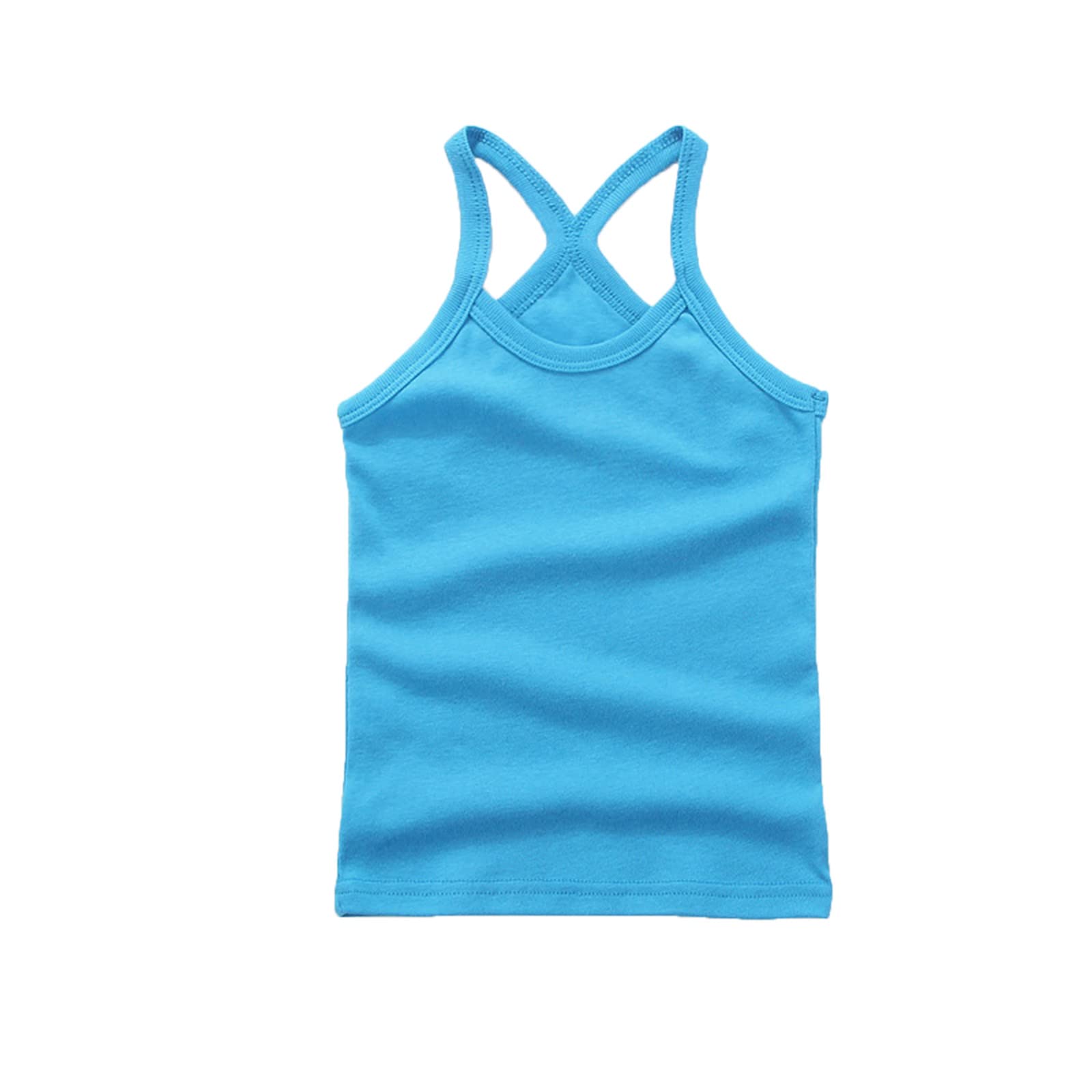 Girls Dance Tank Tops - Racerback Crop Tops for Toddlers & Kids | Breathable Sleeveless Summer Tops for Gymnastics, Dance & Play | Solid Color Athletic Wear for Girls