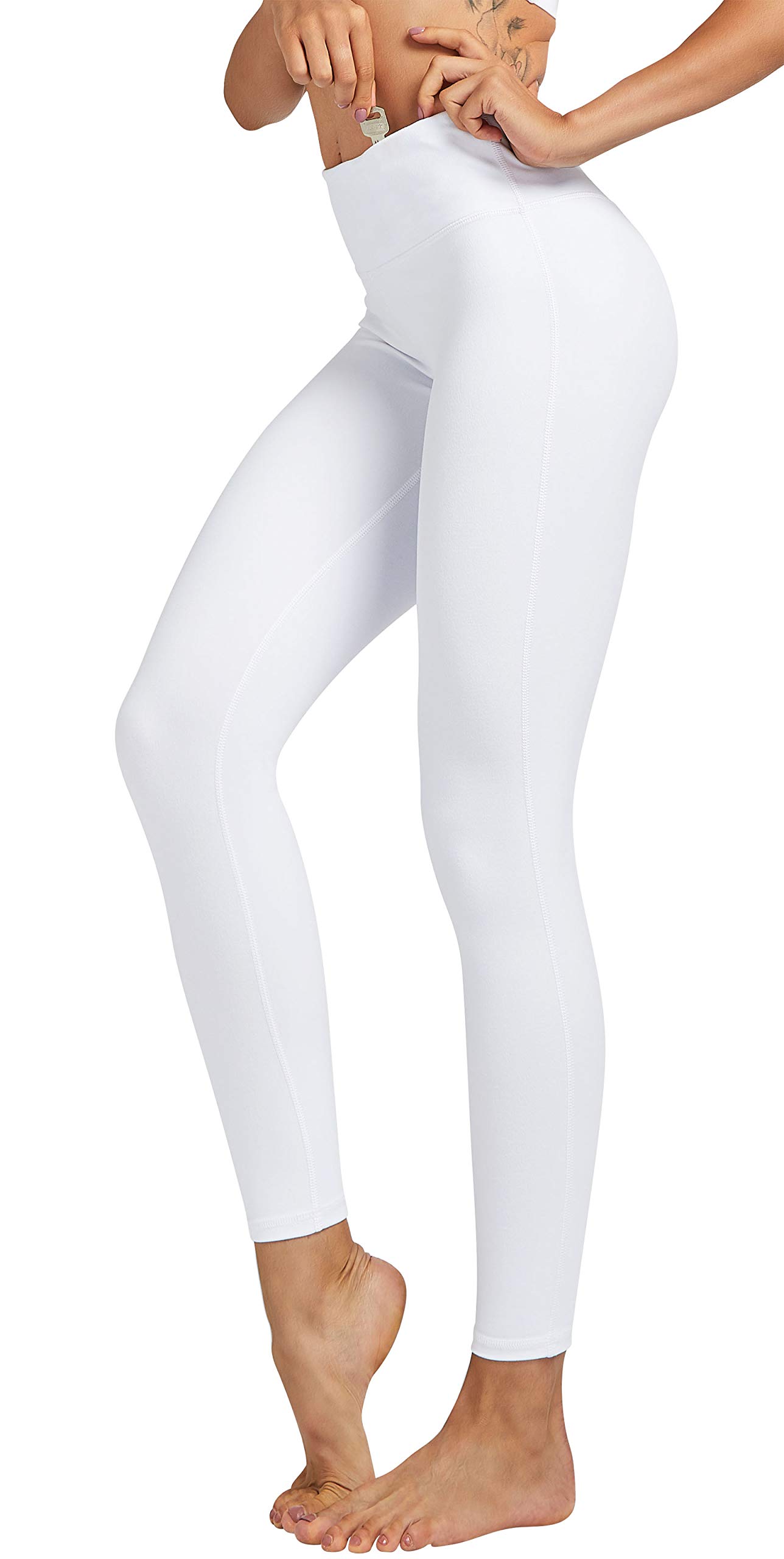 COOLOMG Women's High-Waisted Yoga Leggings with Hidden Pockets - Breathable Workout Tights for Running, Gym & Fitness | Perfect for Yoga, Pilates & Lounge Wear